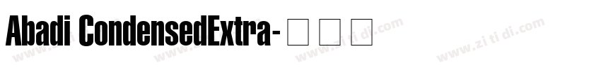 Abadi CondensedExtra字体转换